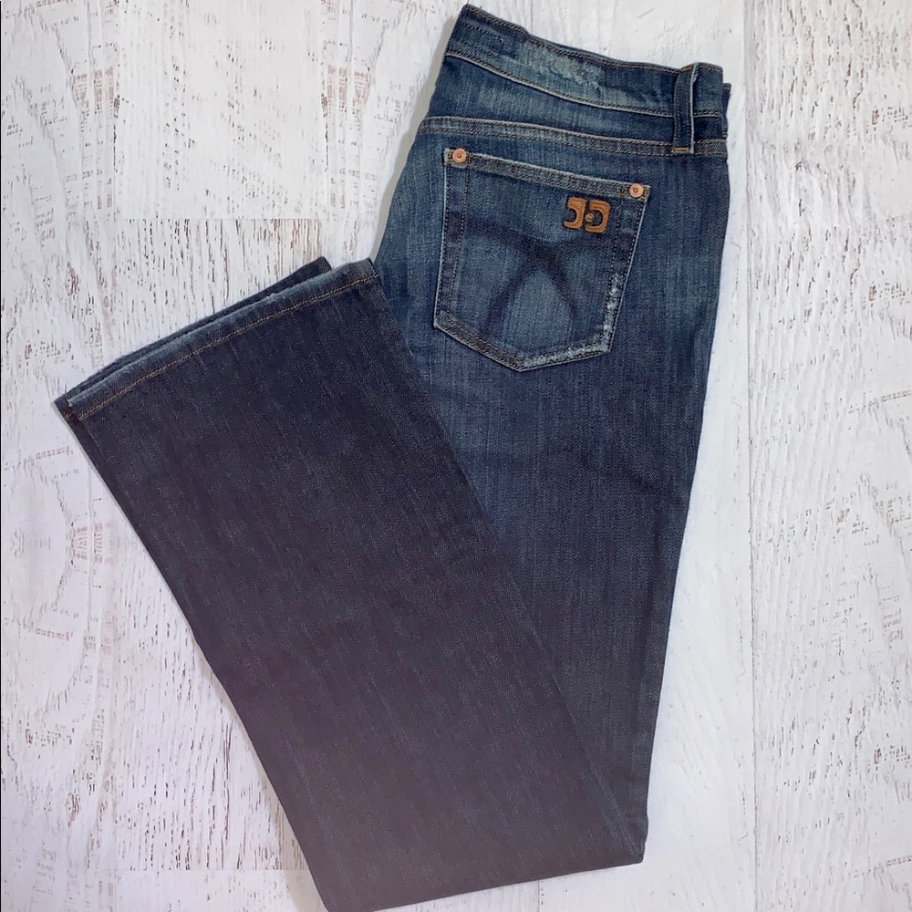 JOE’S JEANS Jagger Dark Distressed Bootcut Jeans
